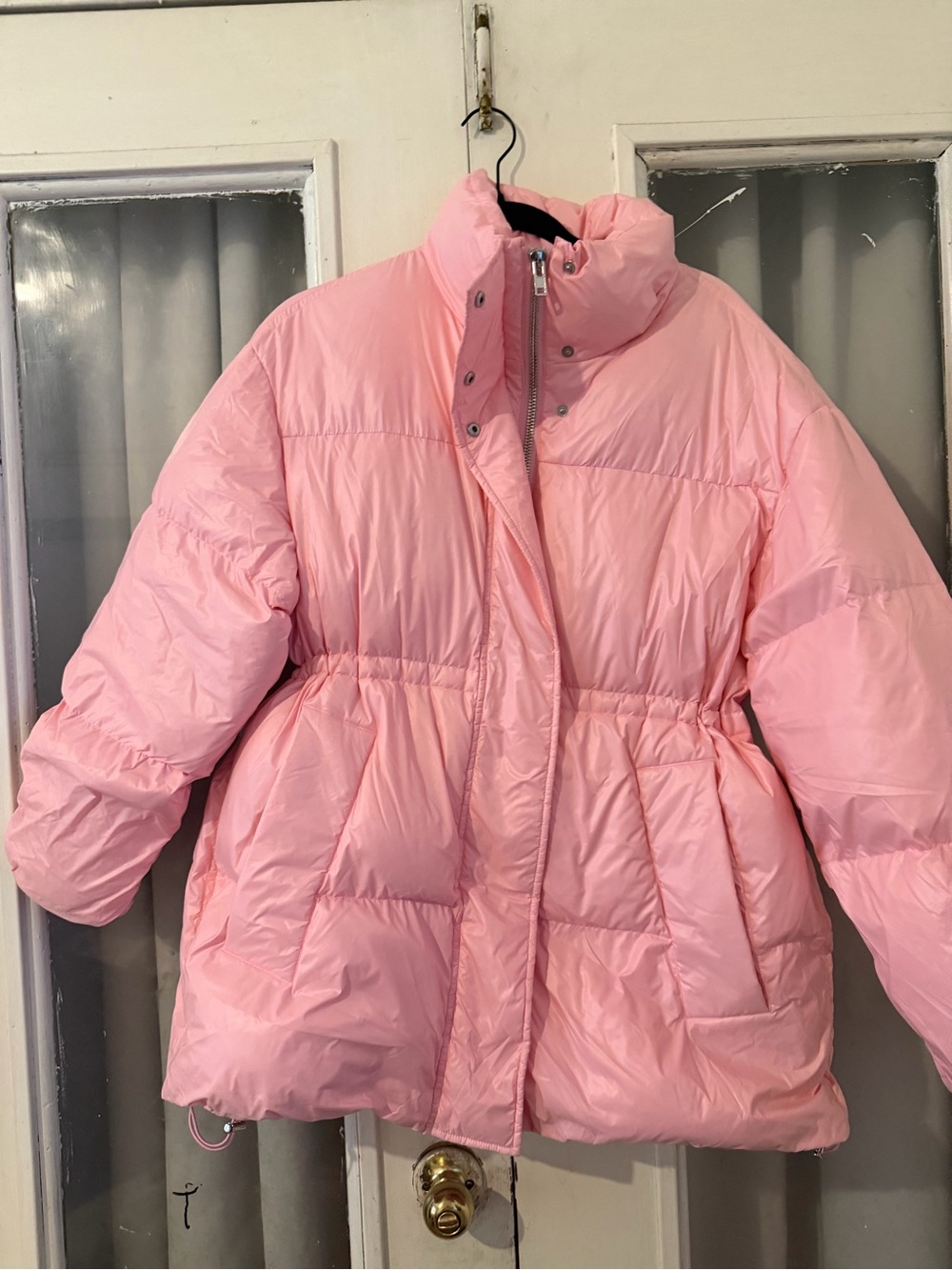 Stand Studio Pink Puffer Coat